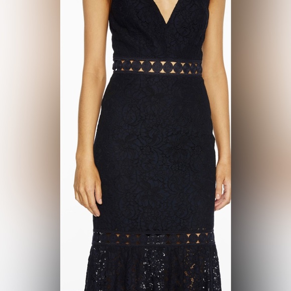 NWT Bardot Women's Fiona Trumpet Dress - Twilight - 4 - Picture 2 of 9